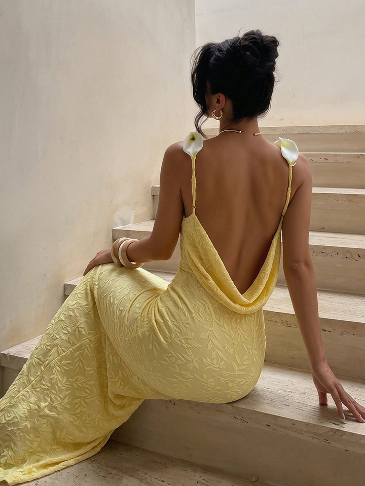Rochie maxi SHEIN, galben