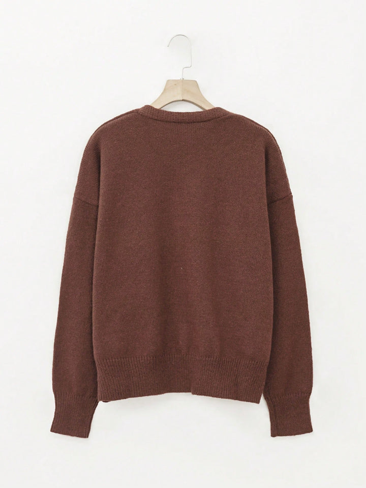 Cardigan SHEIN, maro