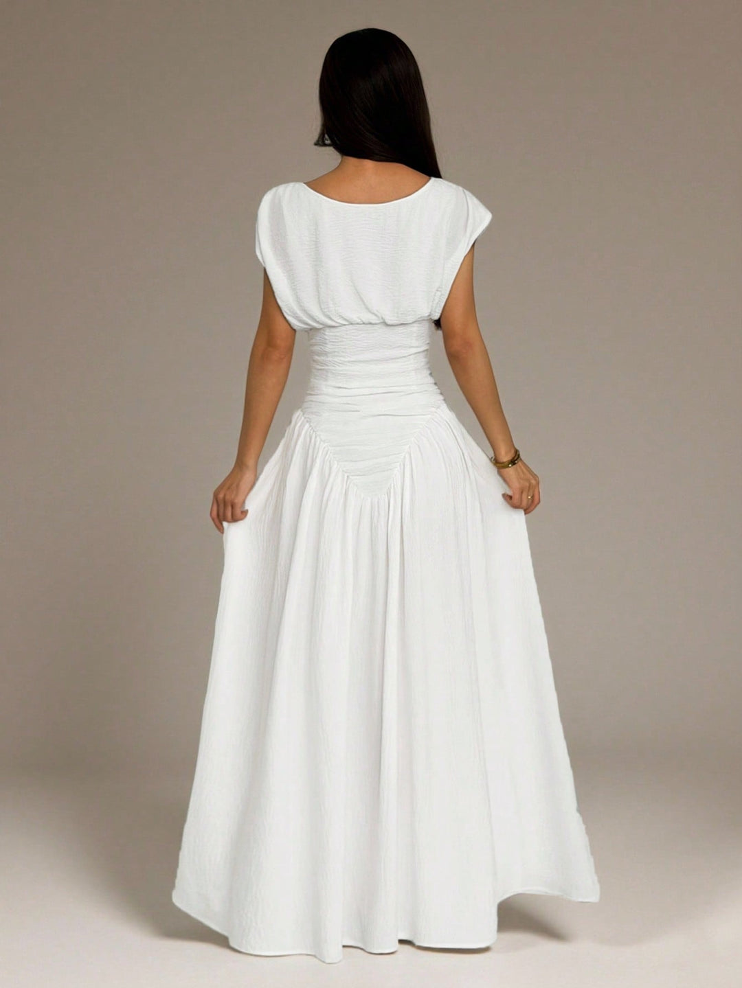 Rochie maxi SHEIN, alb