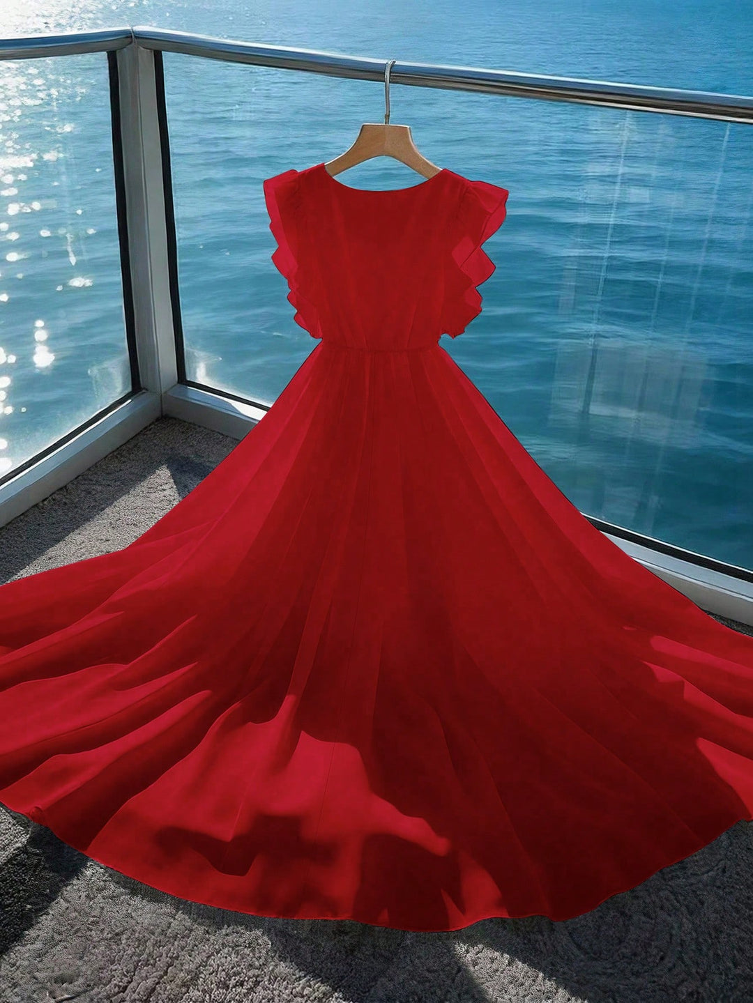 Rochie maxi SHEIN, vișiniu