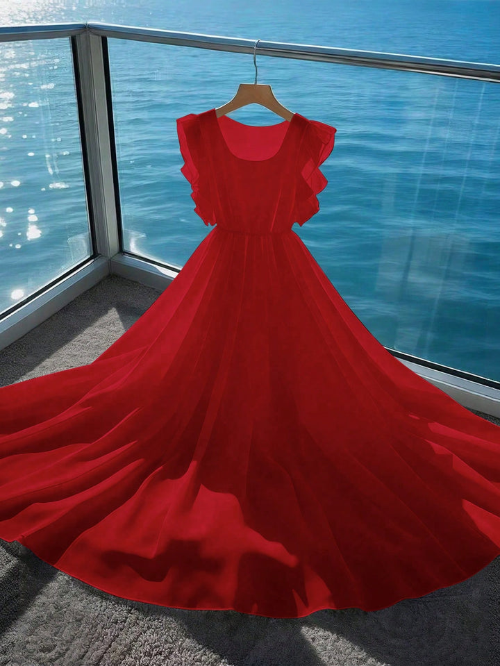 Rochie maxi SHEIN, vișiniu