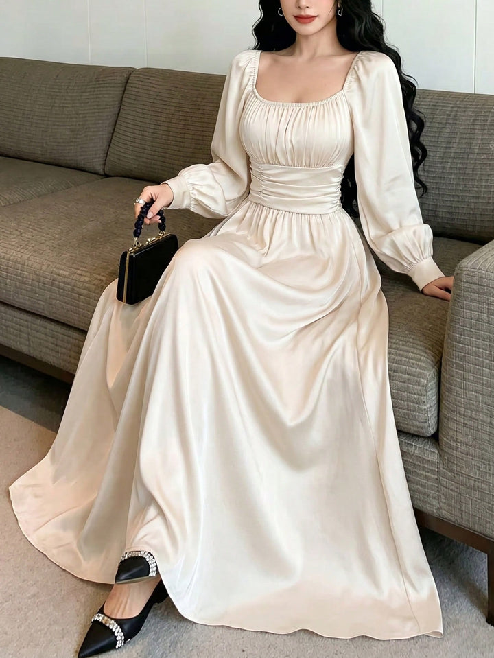 Rochie maxi SHEIN, bej