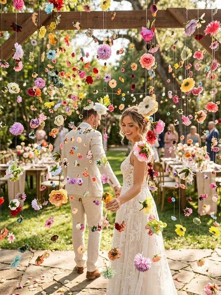 Floari artificiale SHEIN, mix culori