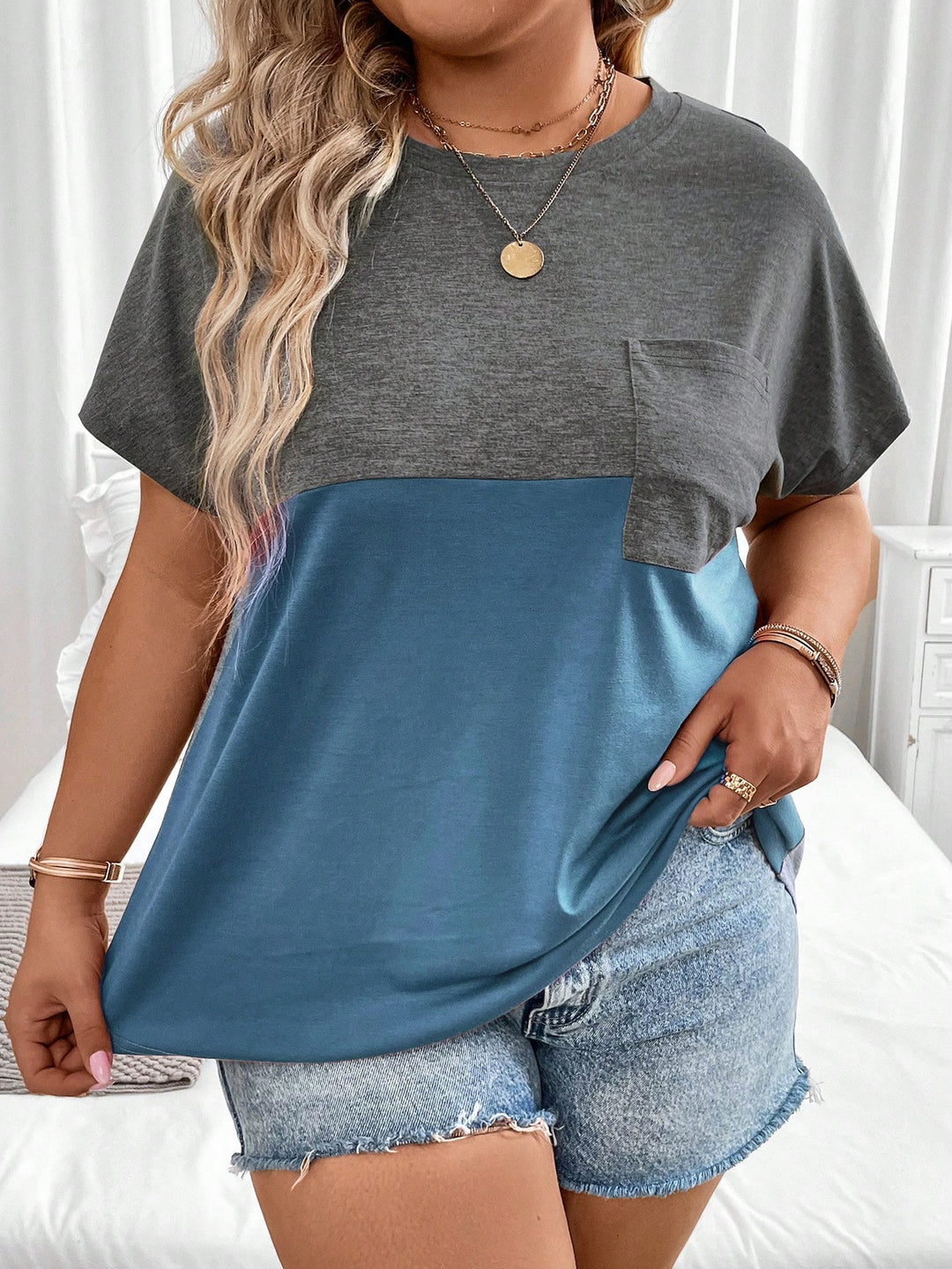 Tricou SHEIN, albastru