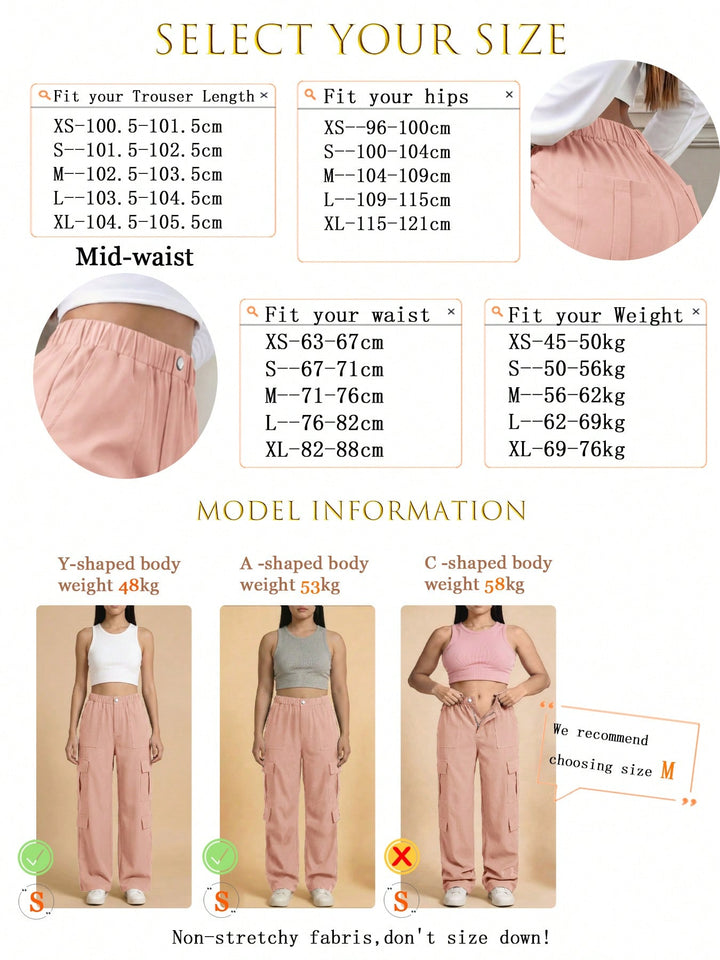 Pantaloni SHEIN, roz