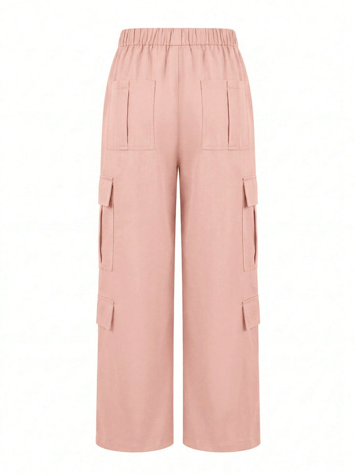 Pantaloni SHEIN, roz