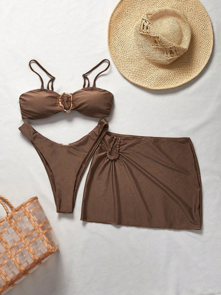 Set bikini SHEIN, maro