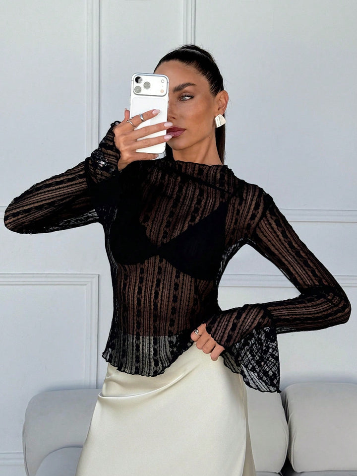 Top SHEIN, negru
