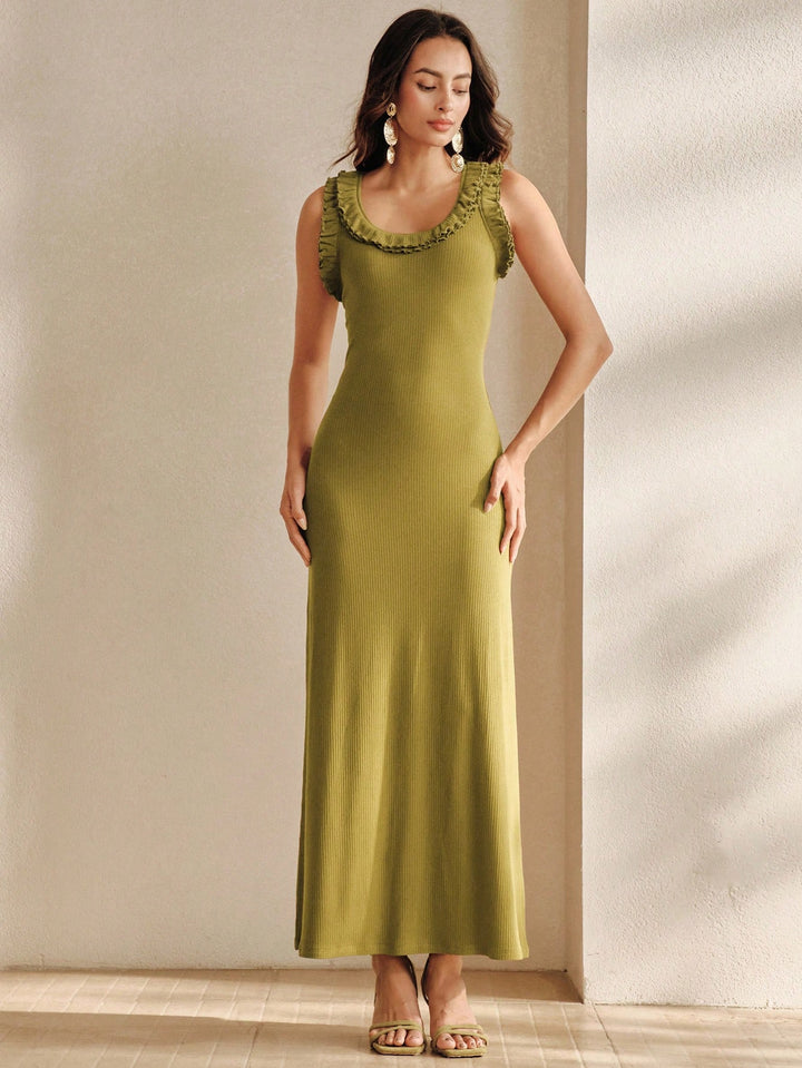 Rochie maxi SHEIN, verde