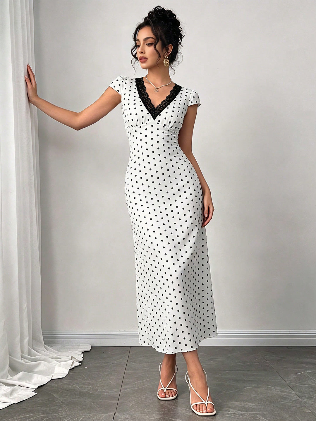 Rochie maxi SHEIN, alb
