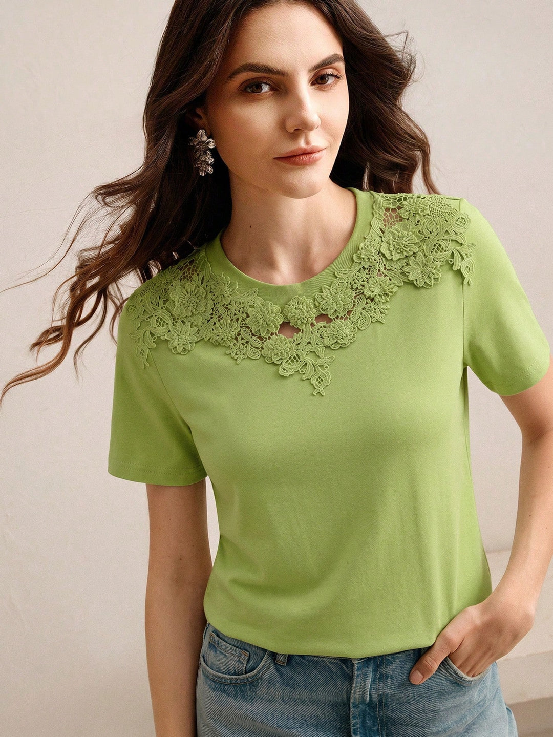 Tricou SHEIN, verde