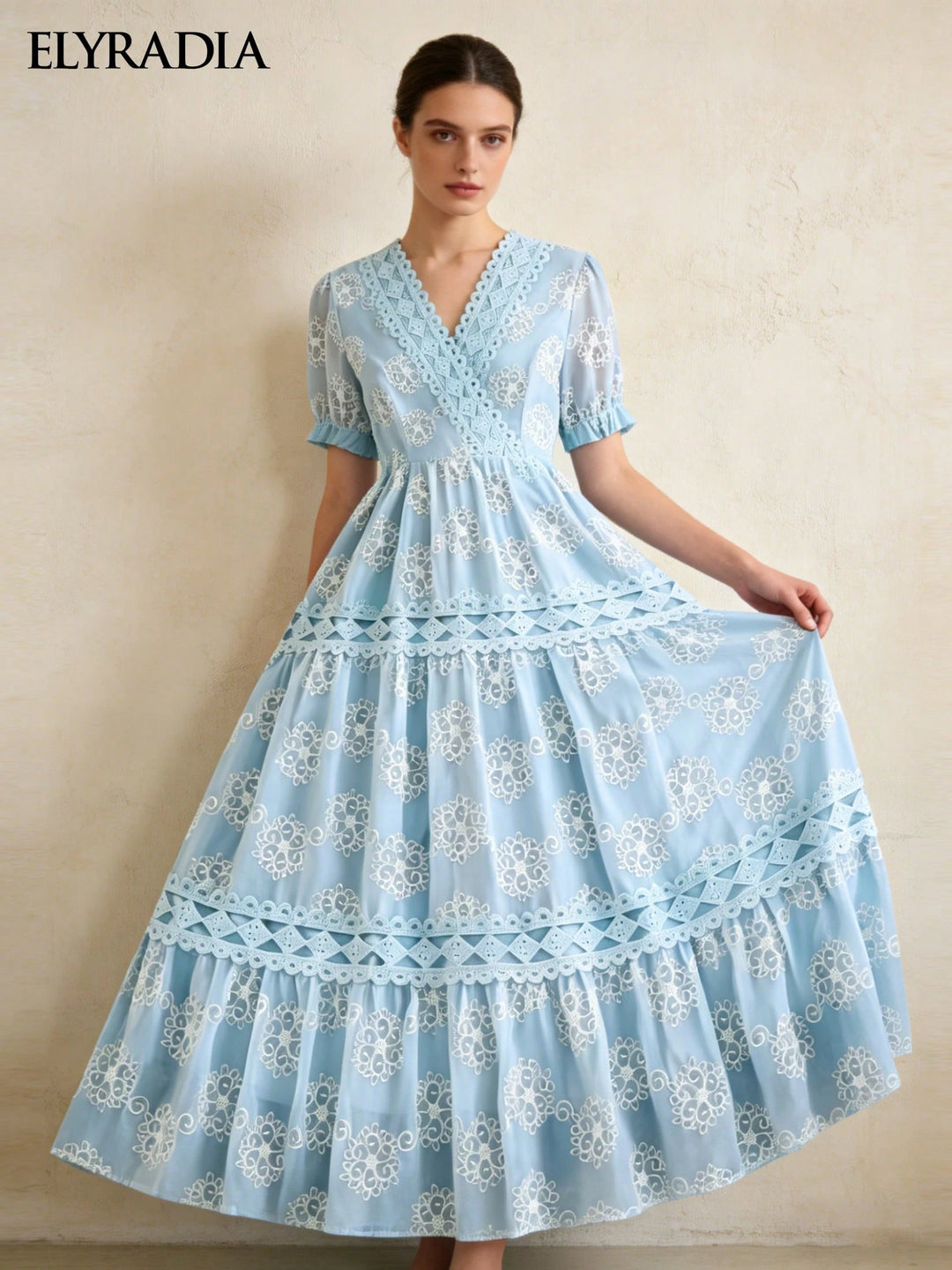 Rochie maxi SHEIN, albastru