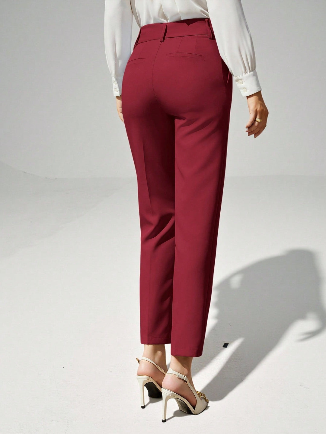 Pantalon SHEIN, roșu