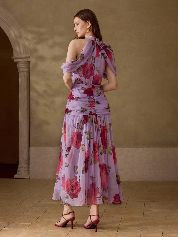 Rochie maxi SHEIN, mix culori