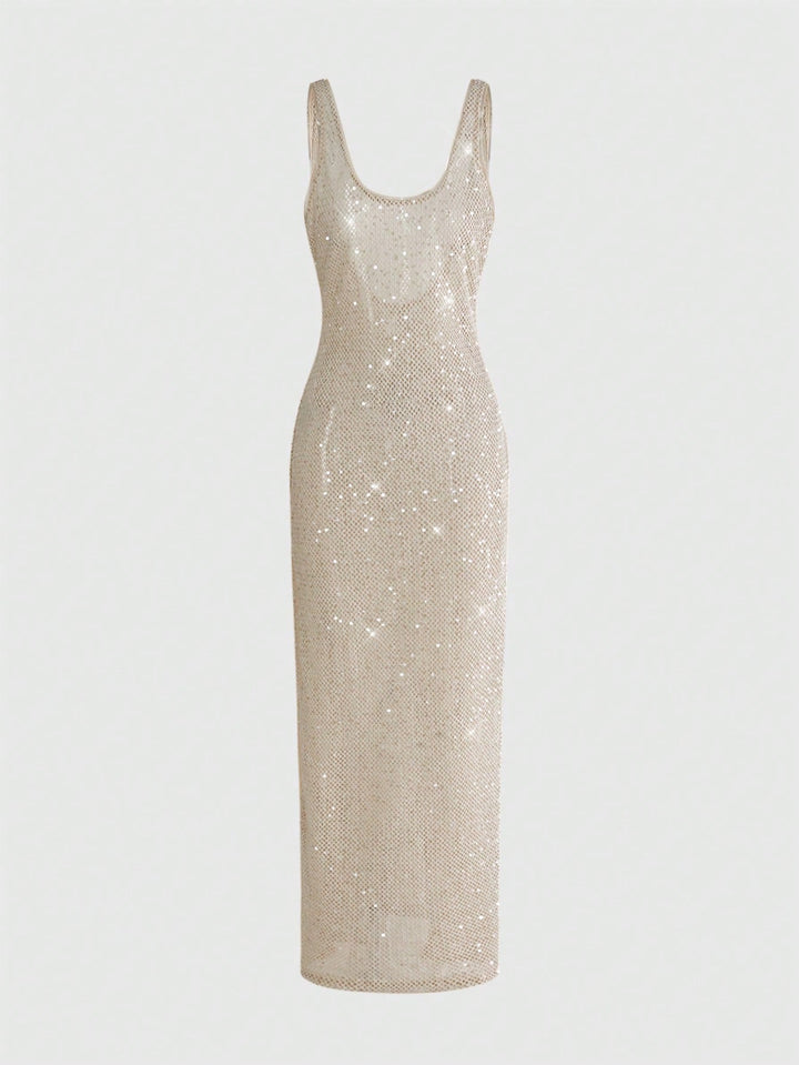 Rochie maxi SHEIN, kaki