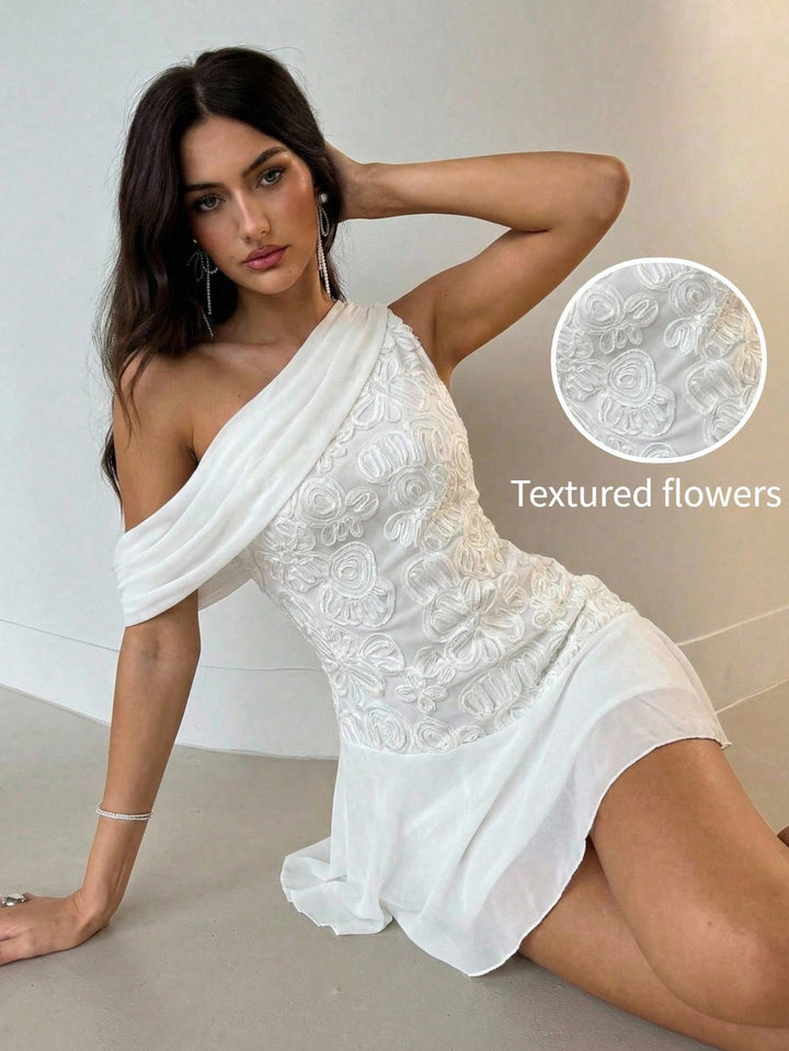 Rochie mini SHEIN, alb