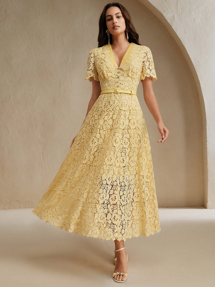 Rochie maxi SHEIN, galben