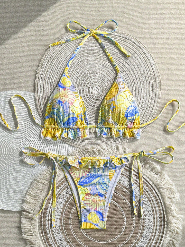 Set bikini SHEIN, mix culori