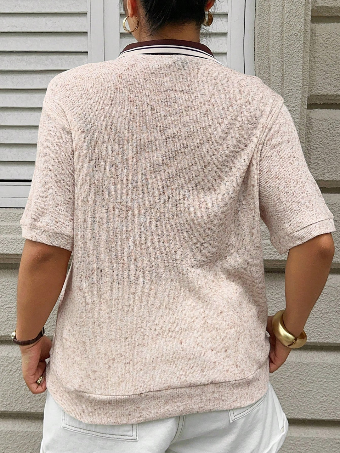 Tricou SHEIN, bej