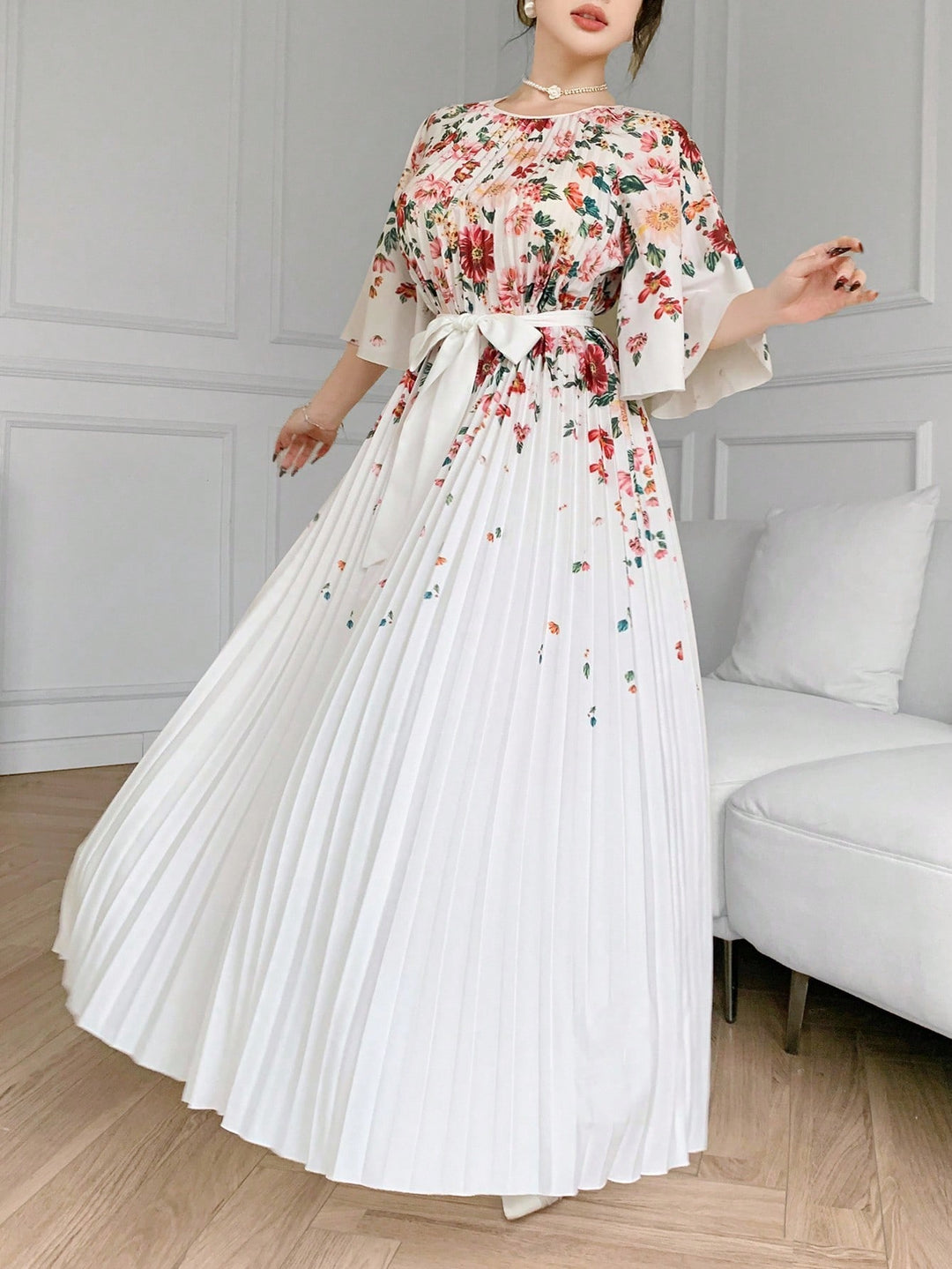 Rochie maxi SHEIN, mix culori