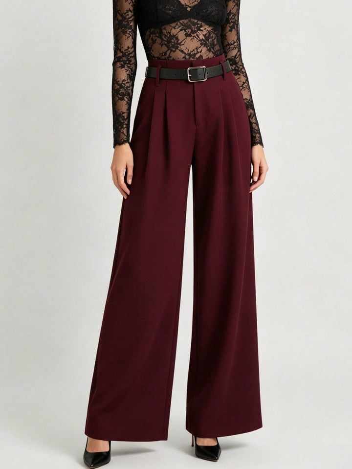 Pantaloni SHEIN, vișiniu