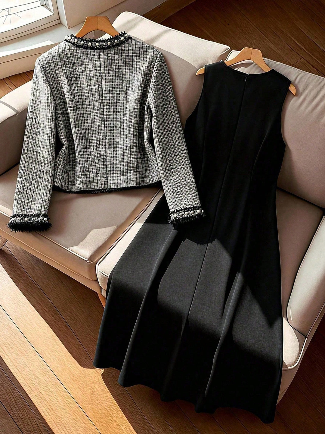 Set rochie și sacou SHEIN, mix culori