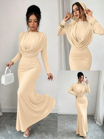 Rochie de ocazie SHEIN, crem
