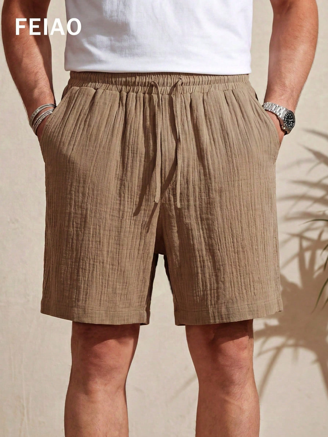 Pantaloni scurți SHEIN, kaki