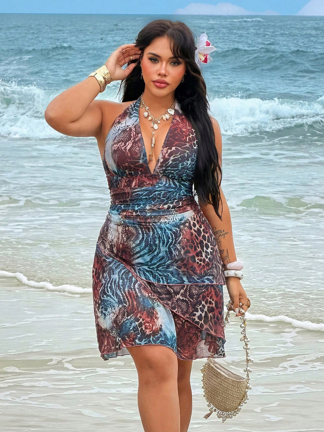 Rochie SHEIN, mix culori