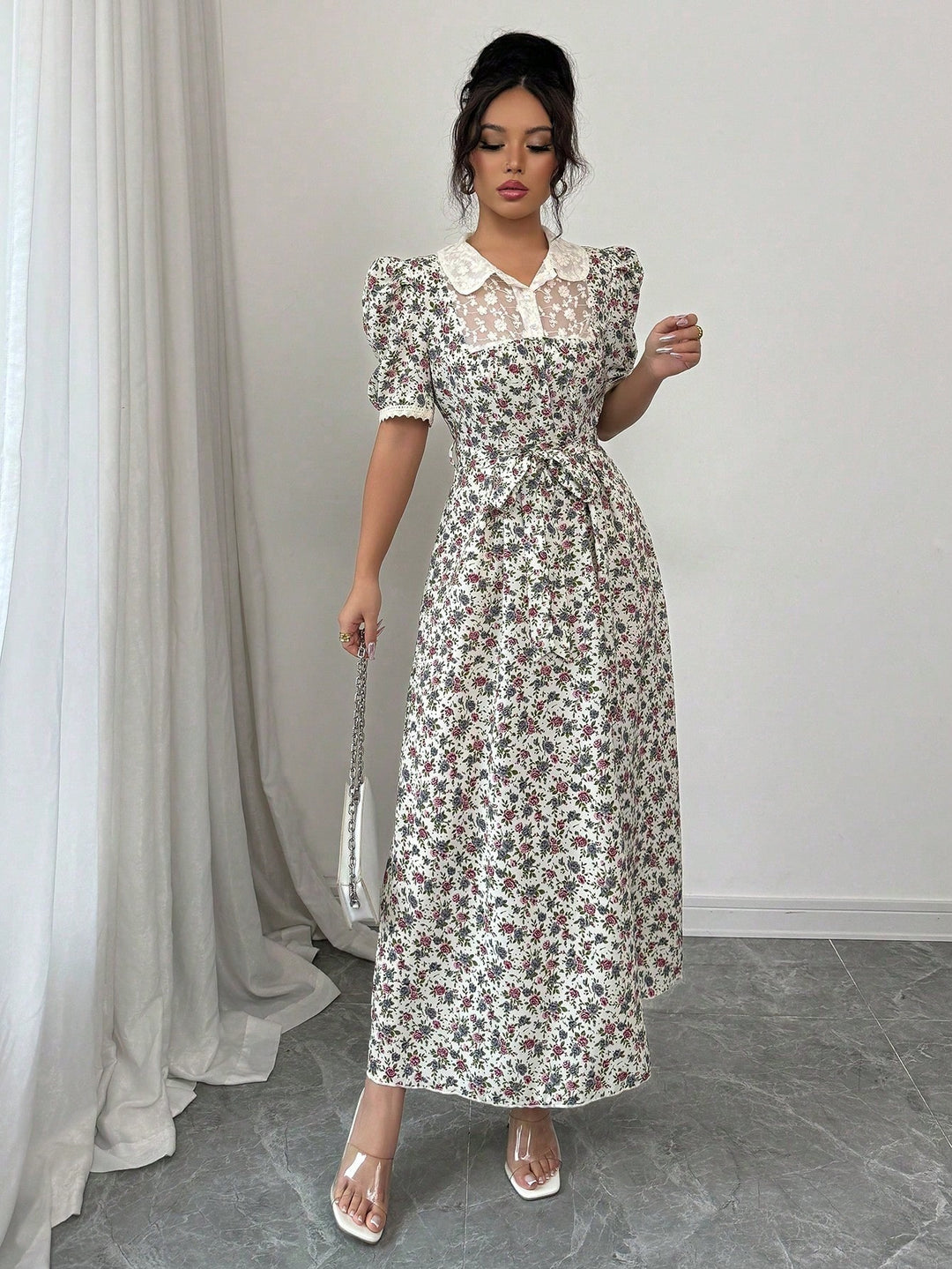 Rochie maxi SHEIN, mix culori