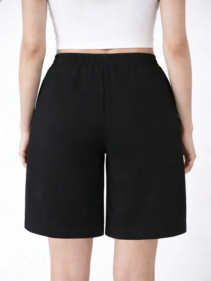 Pantaloni scurți SHEIN, negru