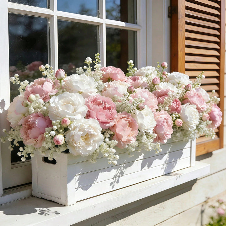 Floari artificiale SHEIN, mix culori