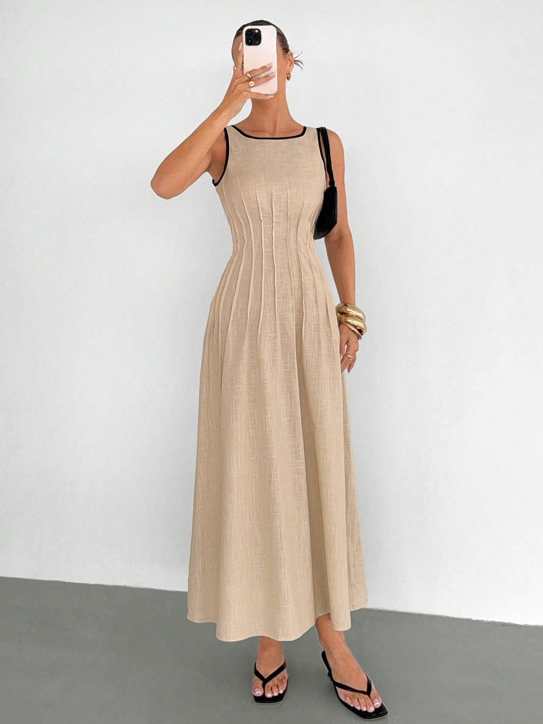 Rochie maxi SHEIN, portocaliu
