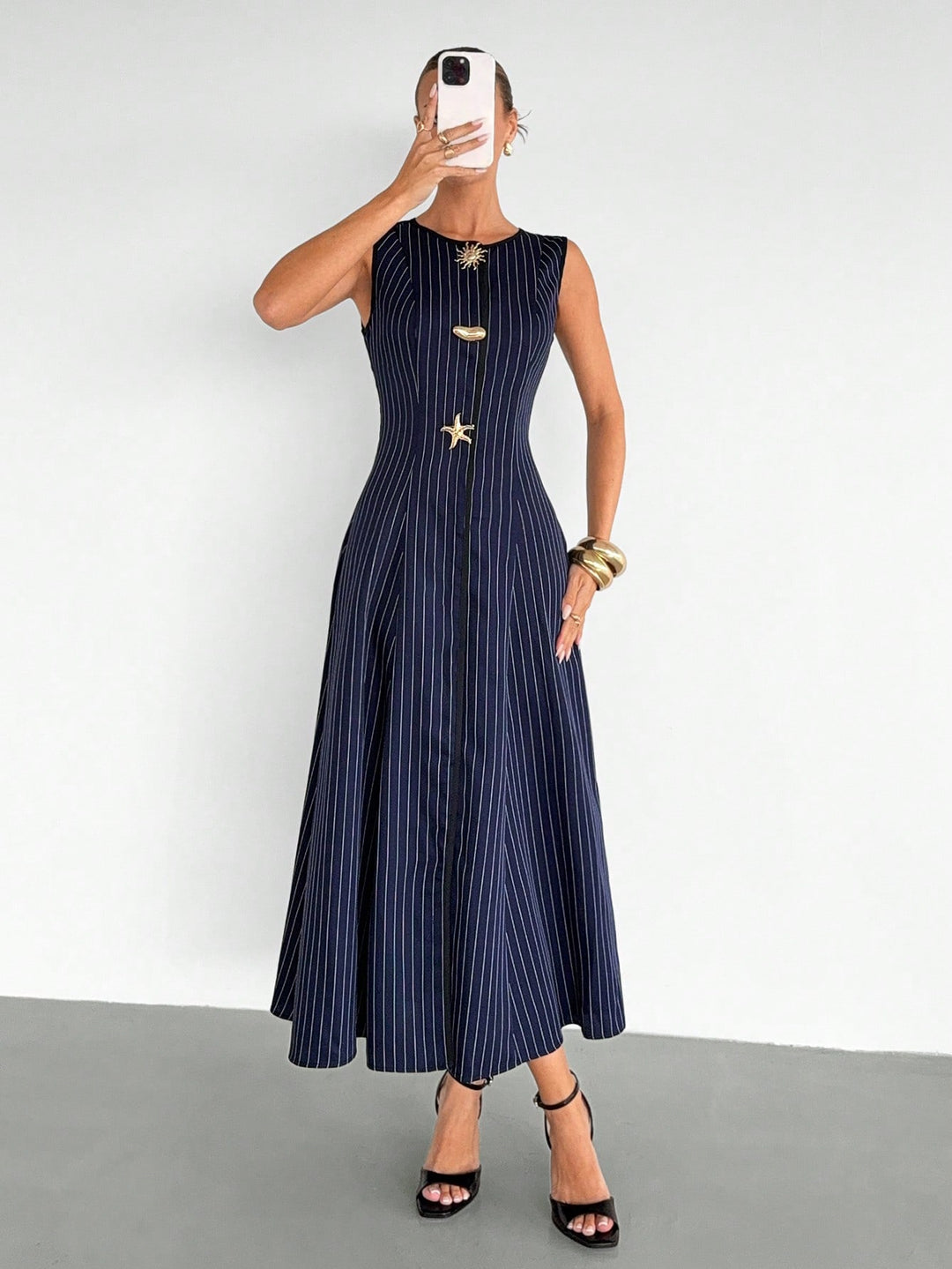 Rochie maxi SHEIN, albastru