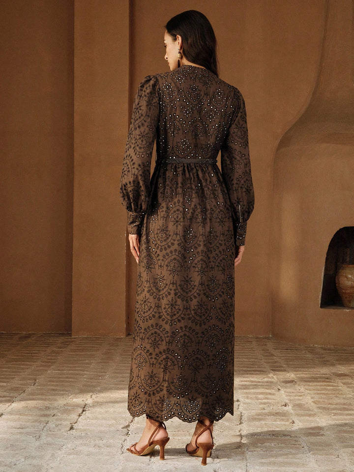 Rochie maxi SHEIN, maro