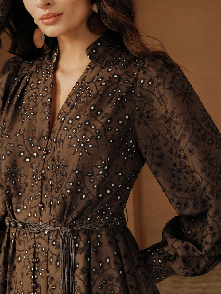 Rochie maxi SHEIN, maro