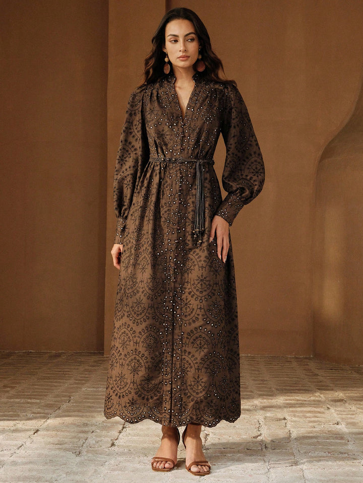 Rochie maxi SHEIN, maro