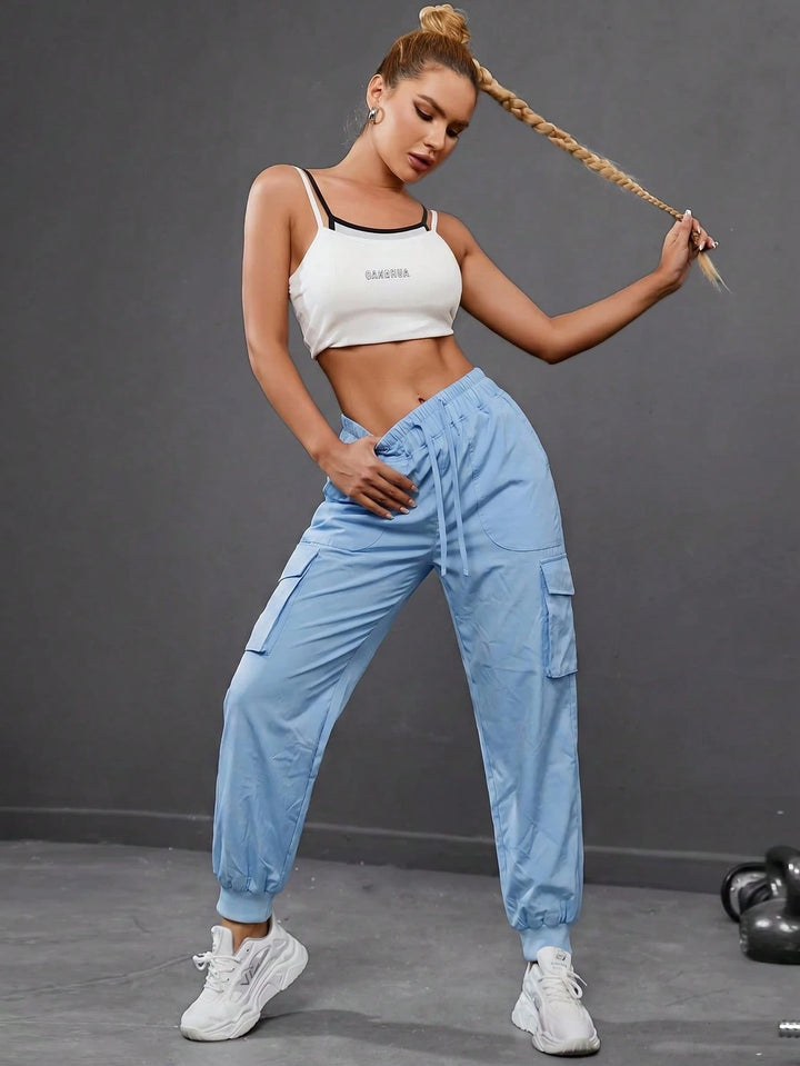 Pantaloni SHEIN, albastru