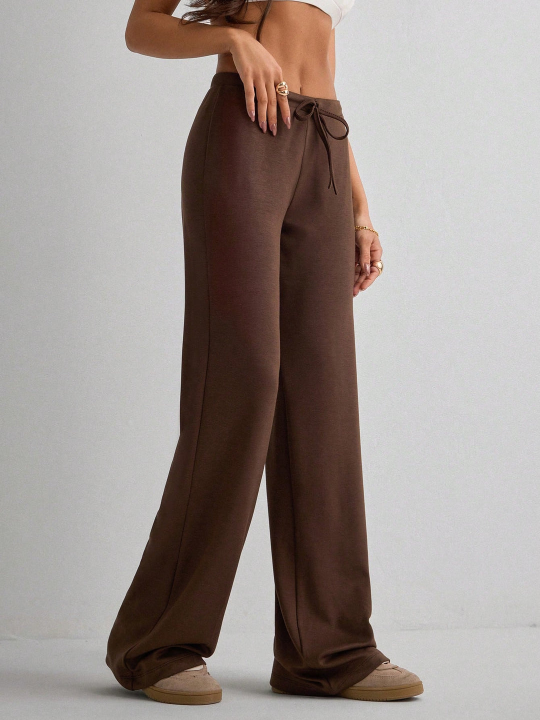 Pantaloni SHEIN, maro