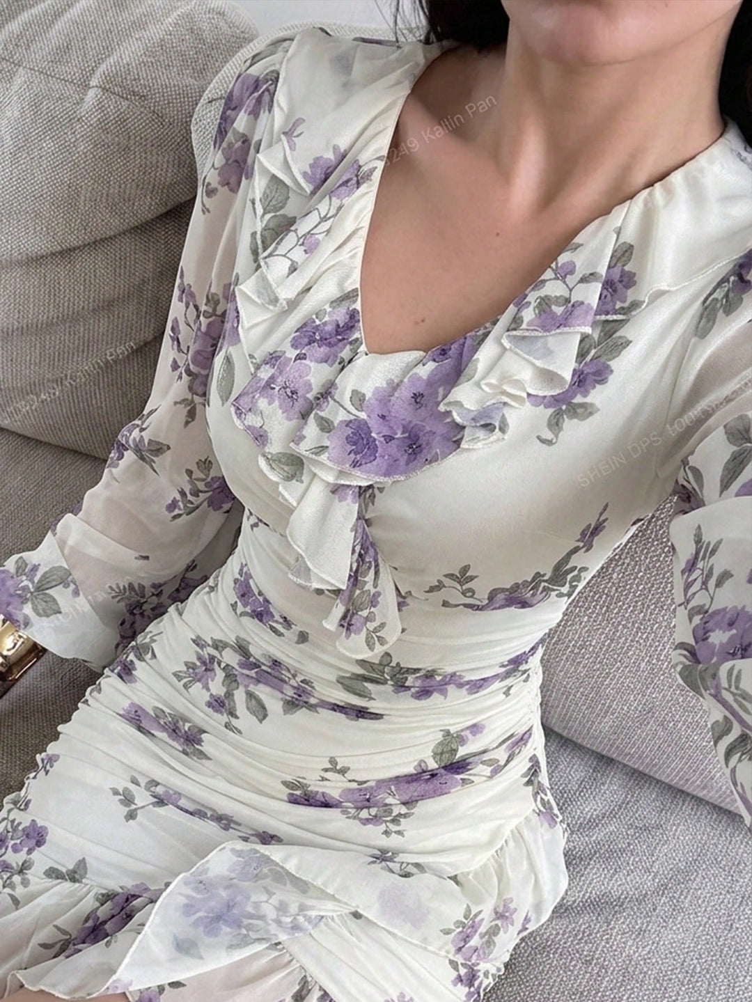 Rochie midi SHEIN, mix culori