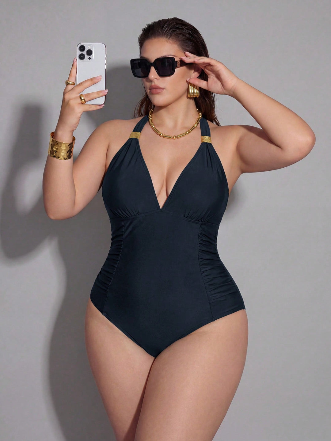 Costum de baie SHEIN, mix culori