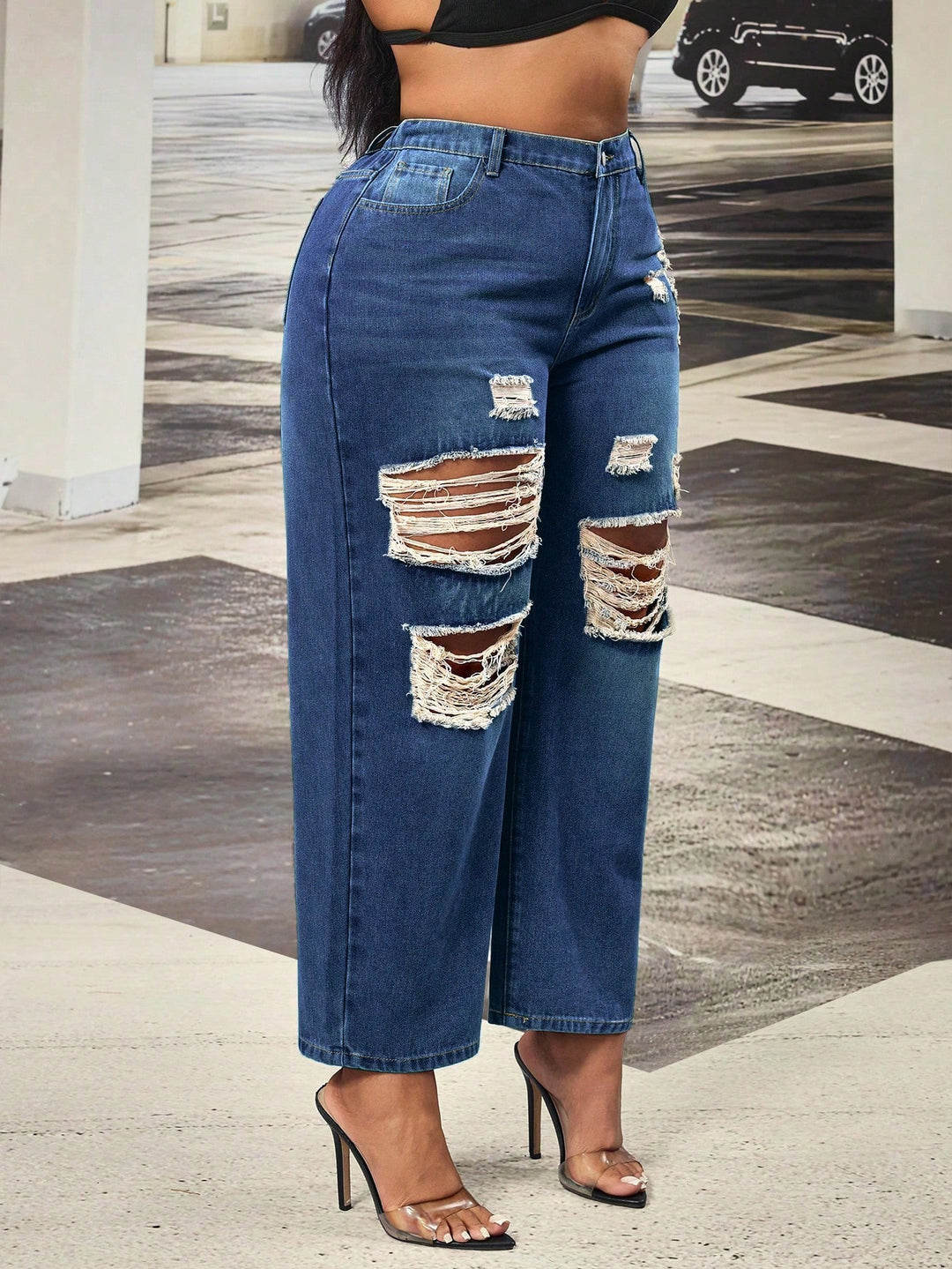 Jeans SHEIN, albastru
