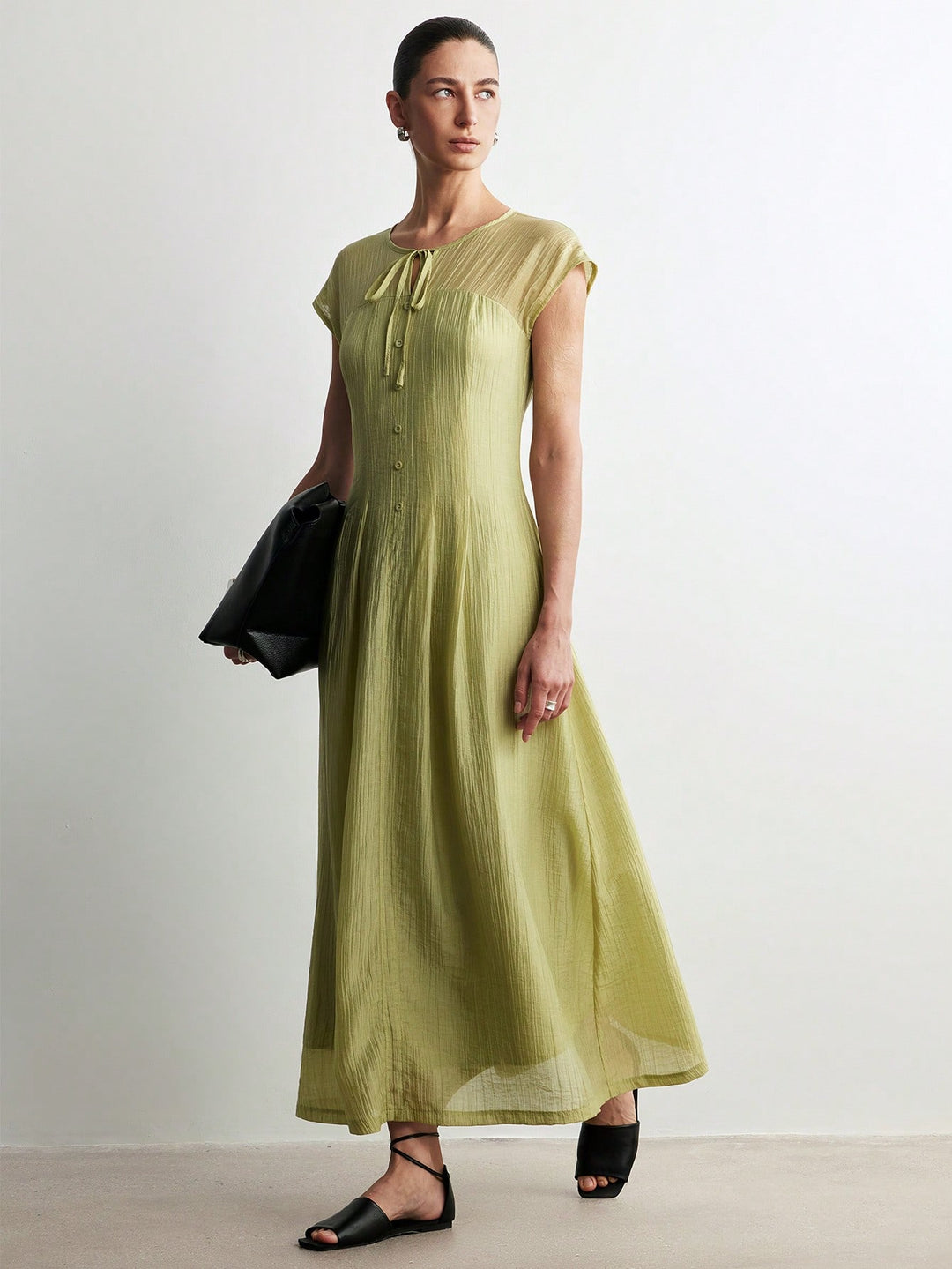 Rochie maxi SHEIN, verde