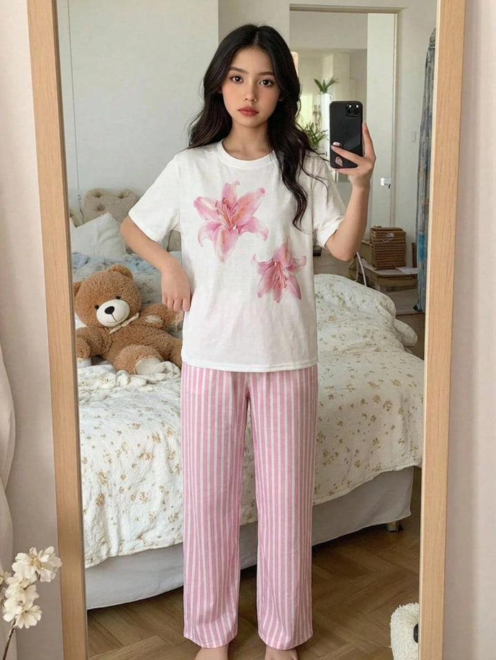 Compleu pijamale SHEIN, mix culori