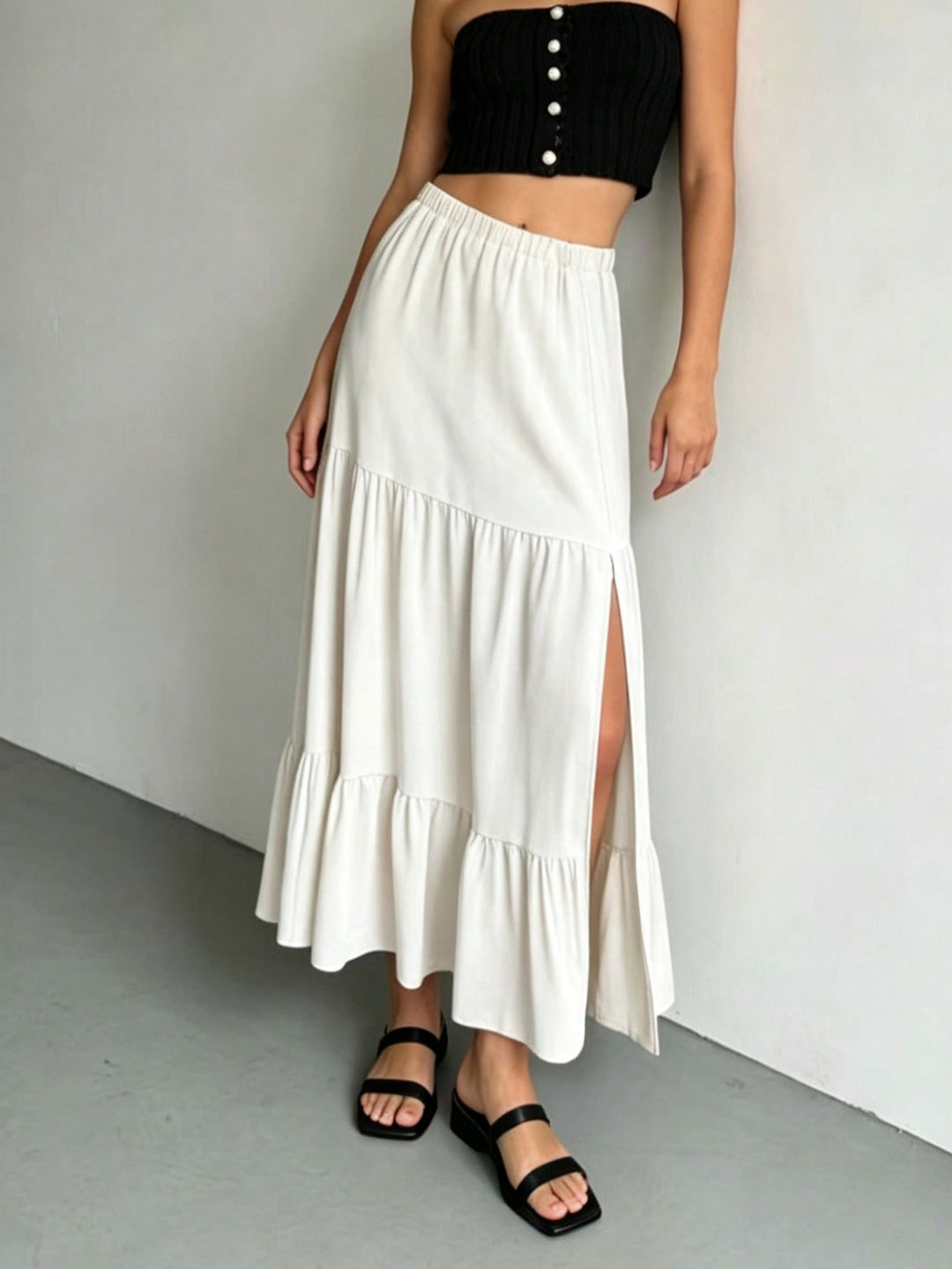 Fustă SHEIN, alb