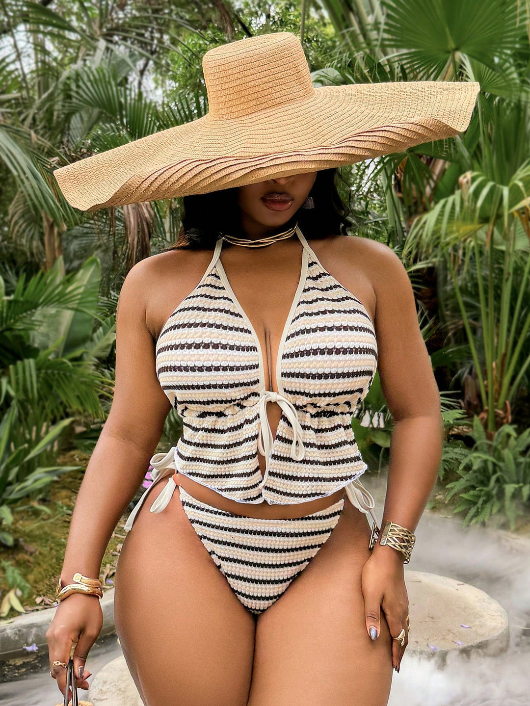 Costum de baie SHEIN, roz