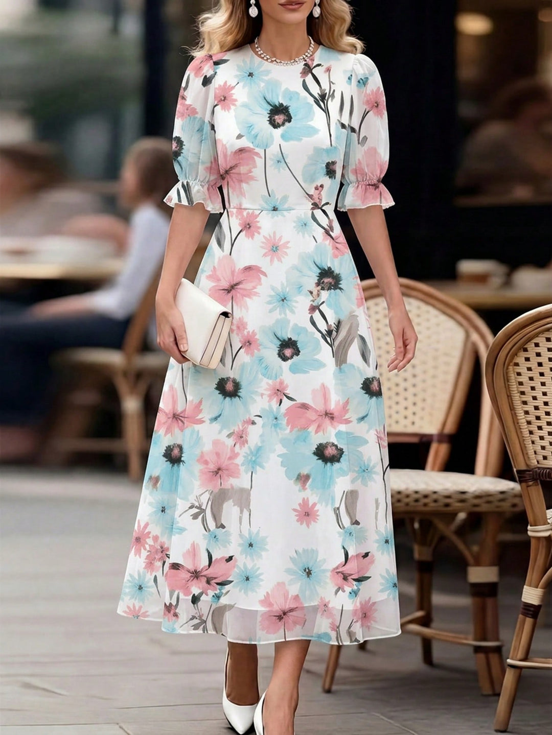 Rochie maxi SHEIN, mix culori