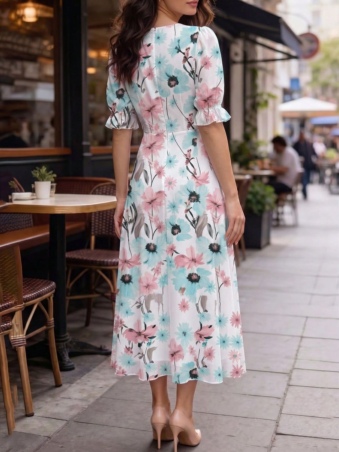 Rochie maxi SHEIN, mix culori