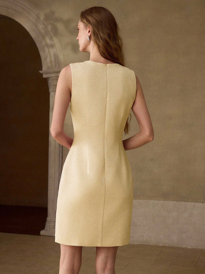 Rochie scurtă SHEIN, galben