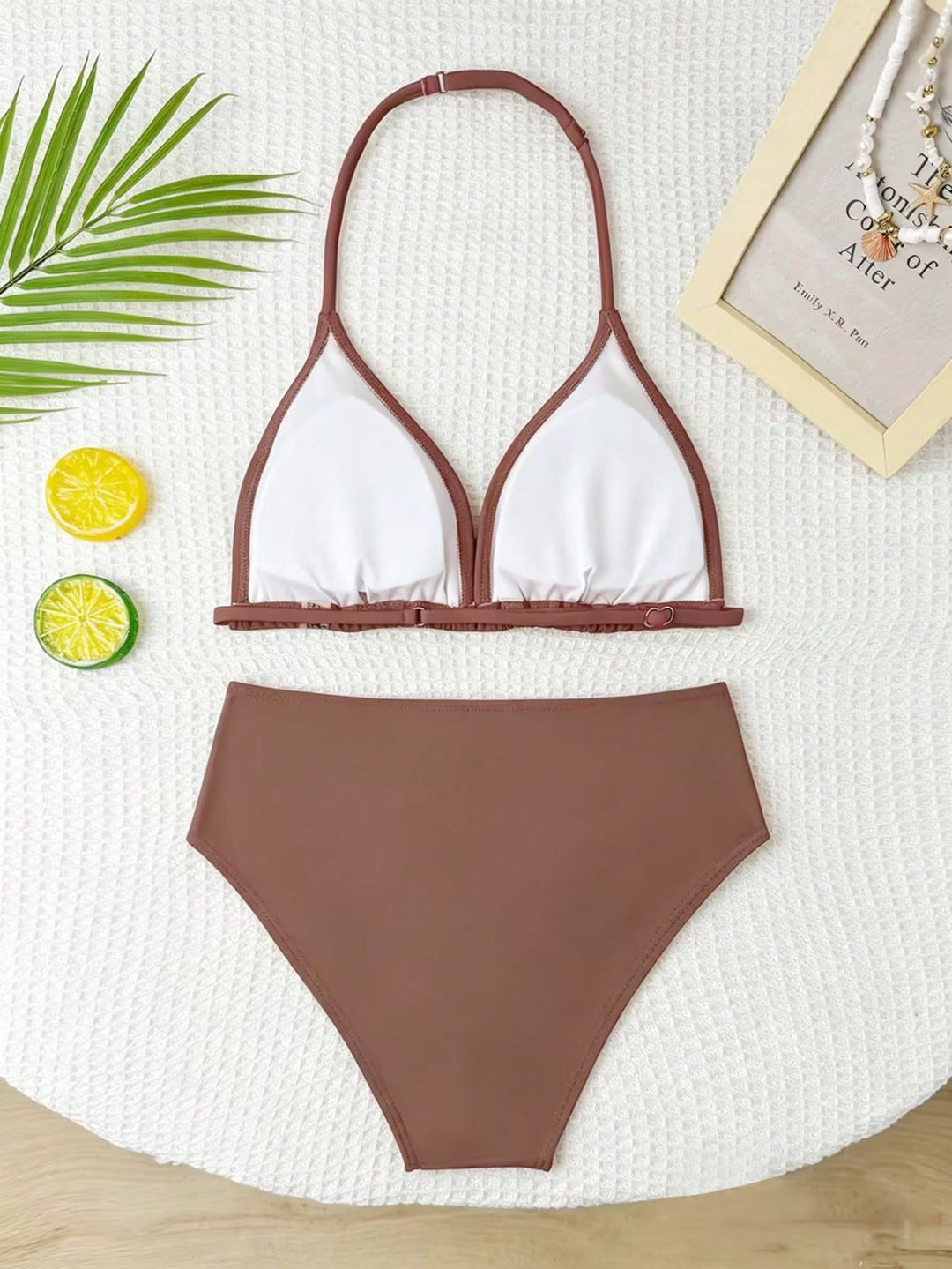 Set bikini SHEIN, kaki